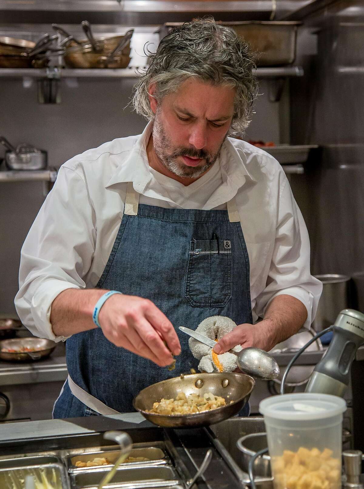Chef Richard Reddington at Redd in Yountville, Calif., is seen on March 22nd, 2015.