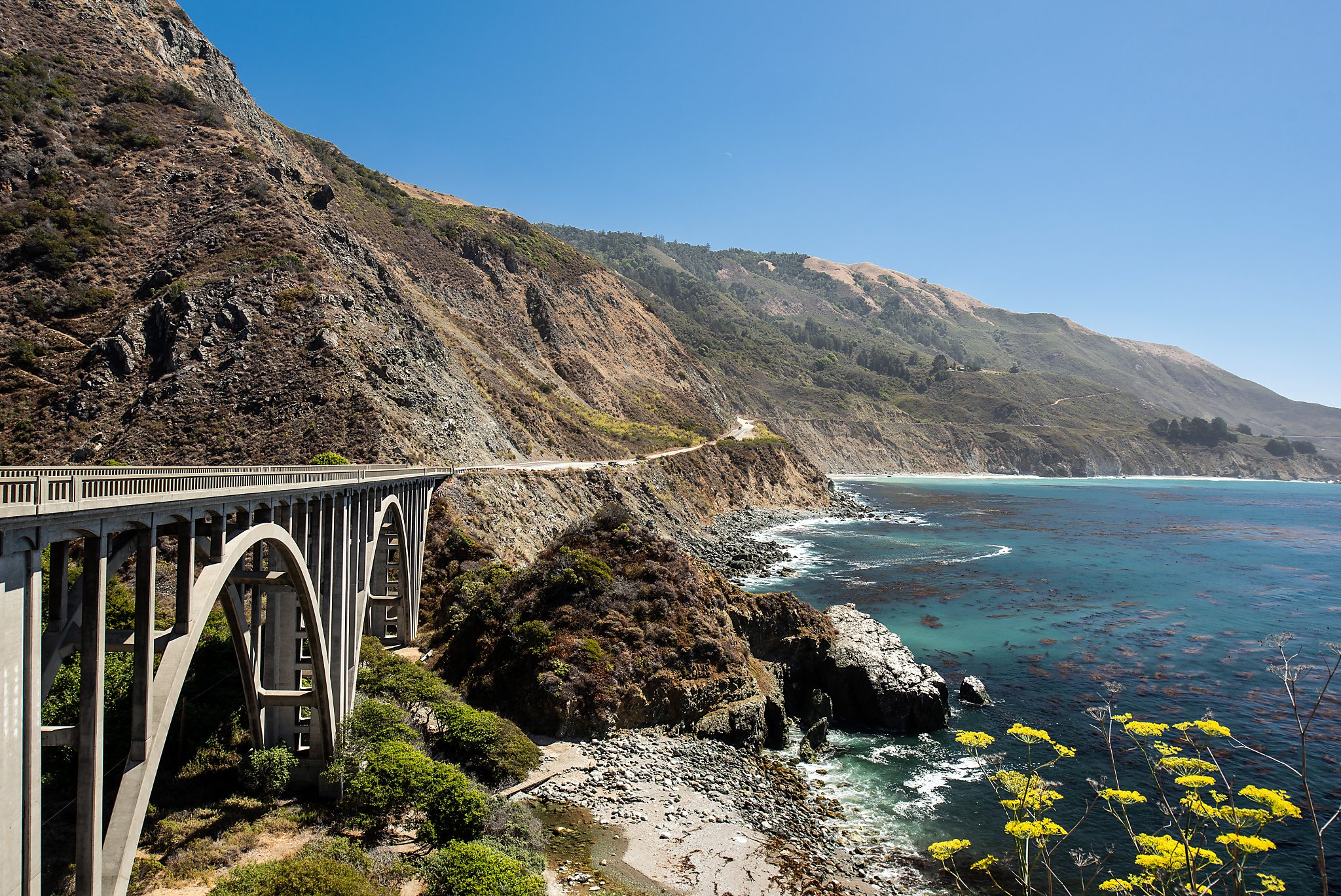 Two cars go over cliffs near Big Sur in one week
