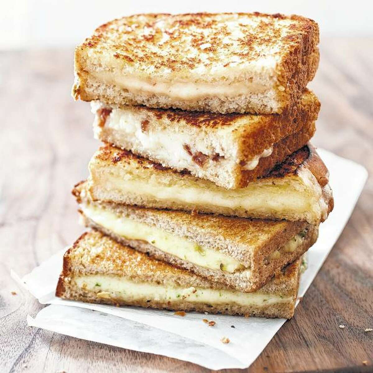 Grown-Up Grilled Cheese Sandwiches with Gruyère and Chives