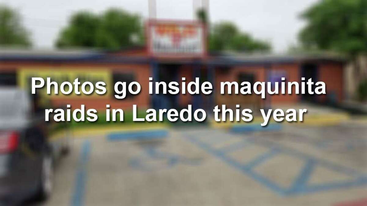 Click through the gallery to see scenes from maquinita raids in Laredo and nearby cities this year.