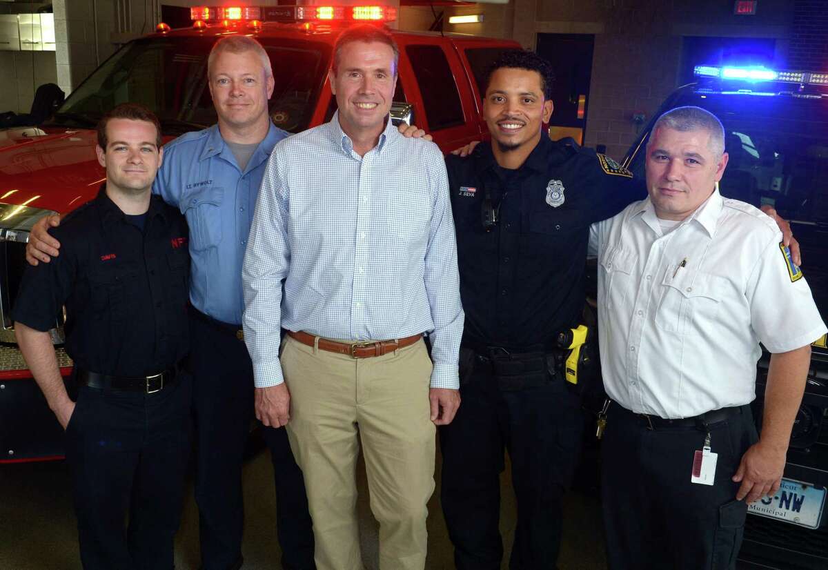 Norwalk Man Visits First Responders Who Saved Him With Cpr