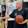 College of Saint Rose men's basketball head coach Brian Beaury runs a practice Thursday Nov. 5, 2015 in Albany, NY. (John Carl D'Annibale / Times Union)