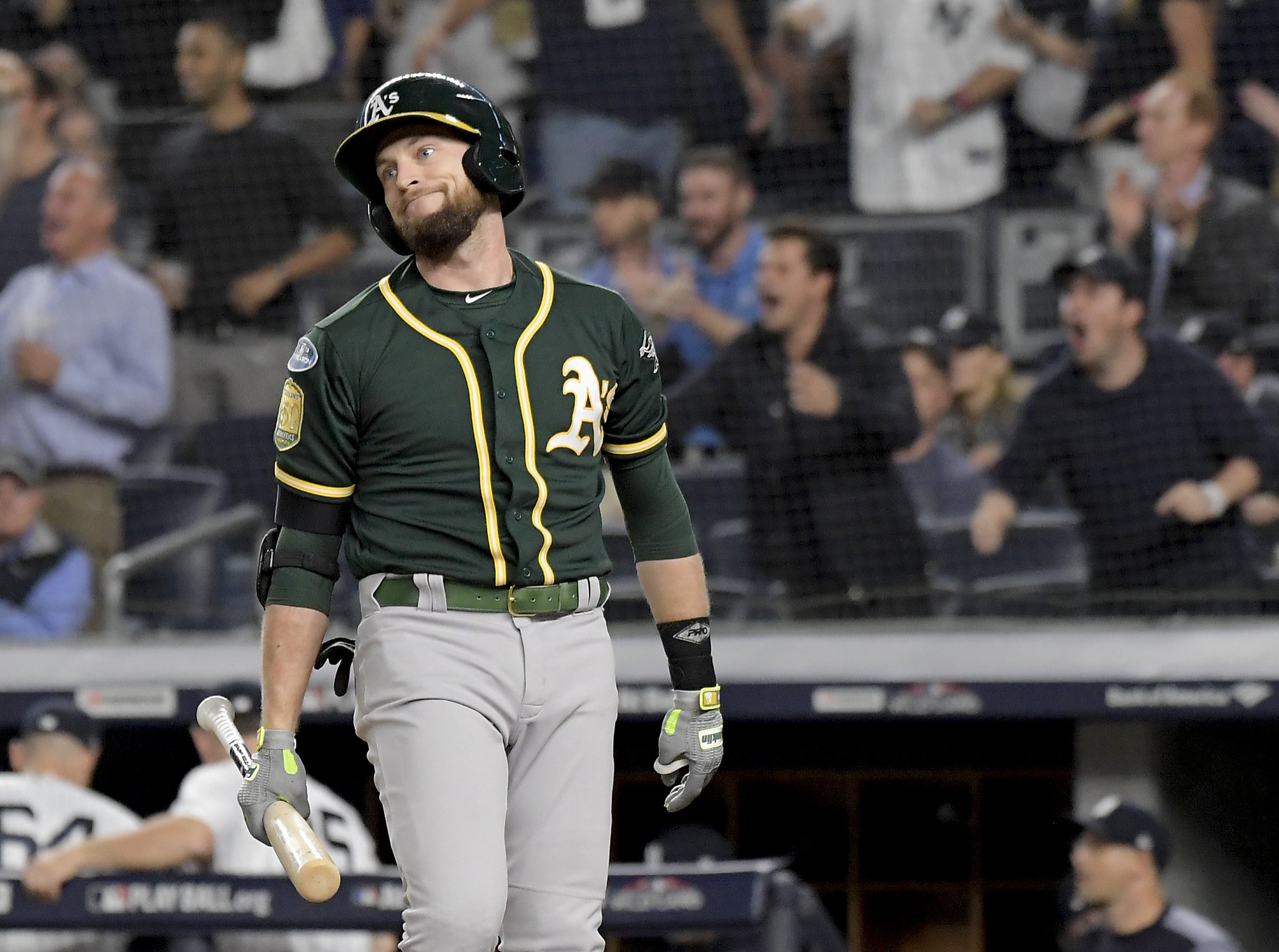 A's fan soaked in beer by Yankees fans had a happy ending after