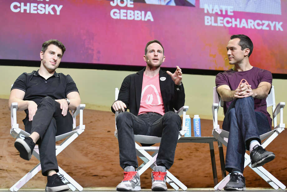207. (L / R) Brian Chesky, Joe Gebbia and Nate BlecharczykCo-founders of AirbnbNet worth: $ 3.7 billion each: 37, 37 and 35, respectivelyP philanthropy score: 2 Photo: (Photo by Mike Windle / Getty Images For Airbnb)