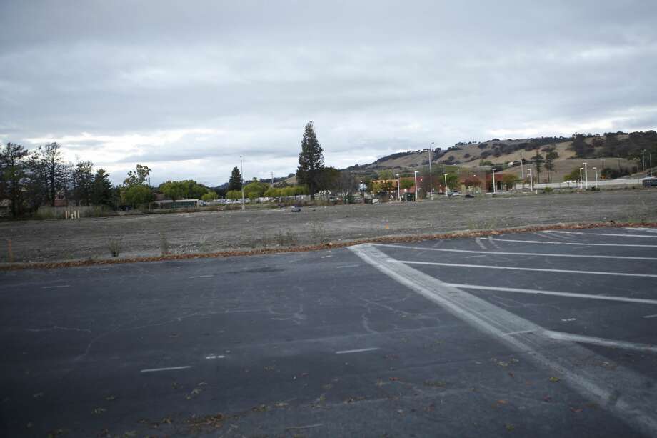 Location where a Kmart in Santa Rosa stood before it was destroyed in the Tubbs Fire, seen on Wednesday, Oct. 3, 2018. Photo: Katie Wood/SFGATE 