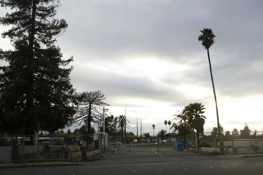 Outside the Journey's End mobile home park on Wednesday, Oct. 3, 2018. One year after the Wine Country Fires, progress is slow moving with some residents still uprooted and much more left to rebuild. Photo: Katie Wood/SFGATE 