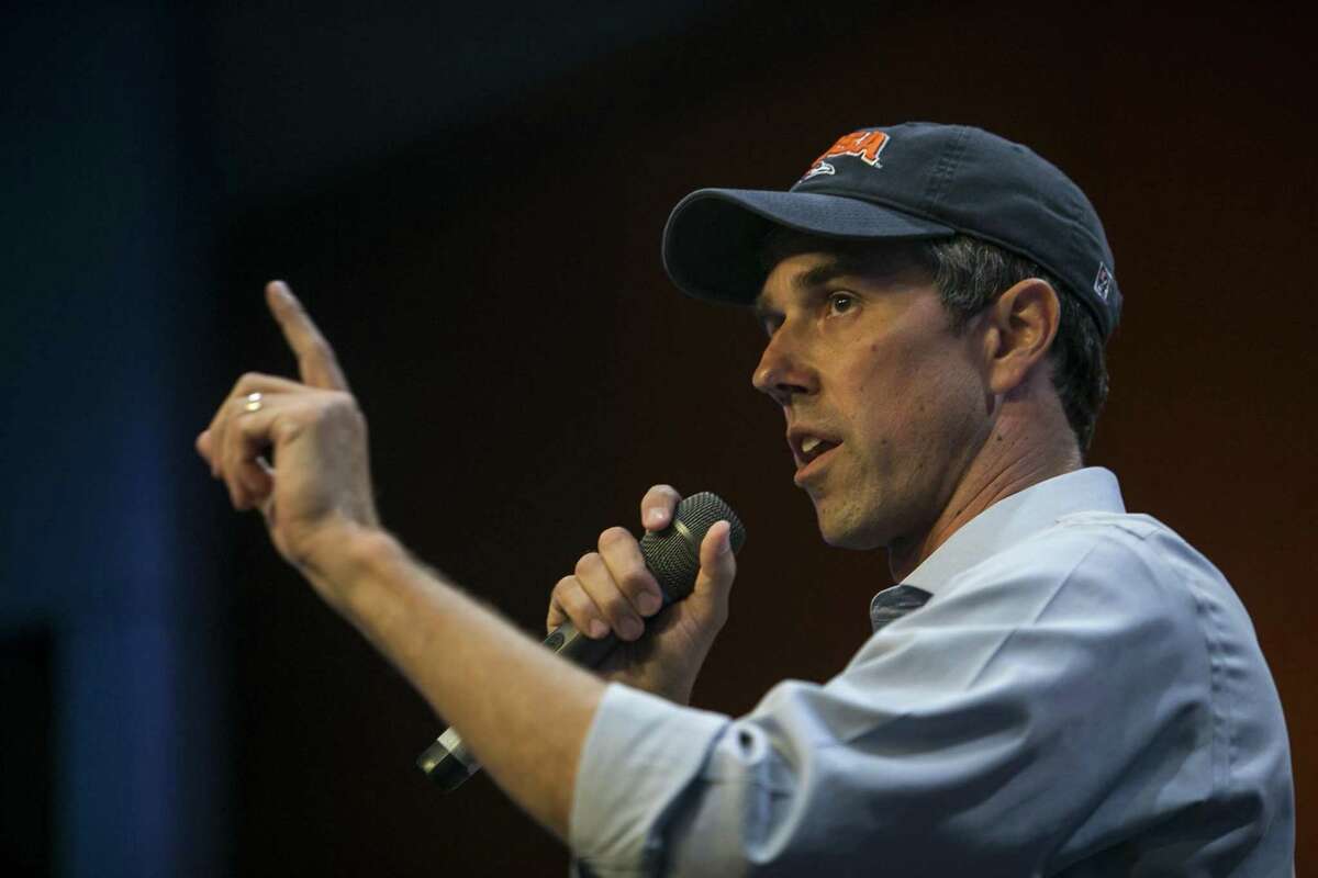 Senate hopeful Beto O’Rourke speaks to students during his visit to The University of Texas at San Antonio, Thursday. A readers compares and contrasts the charges against O’Rourke and Judge Brett Kavanaugh.