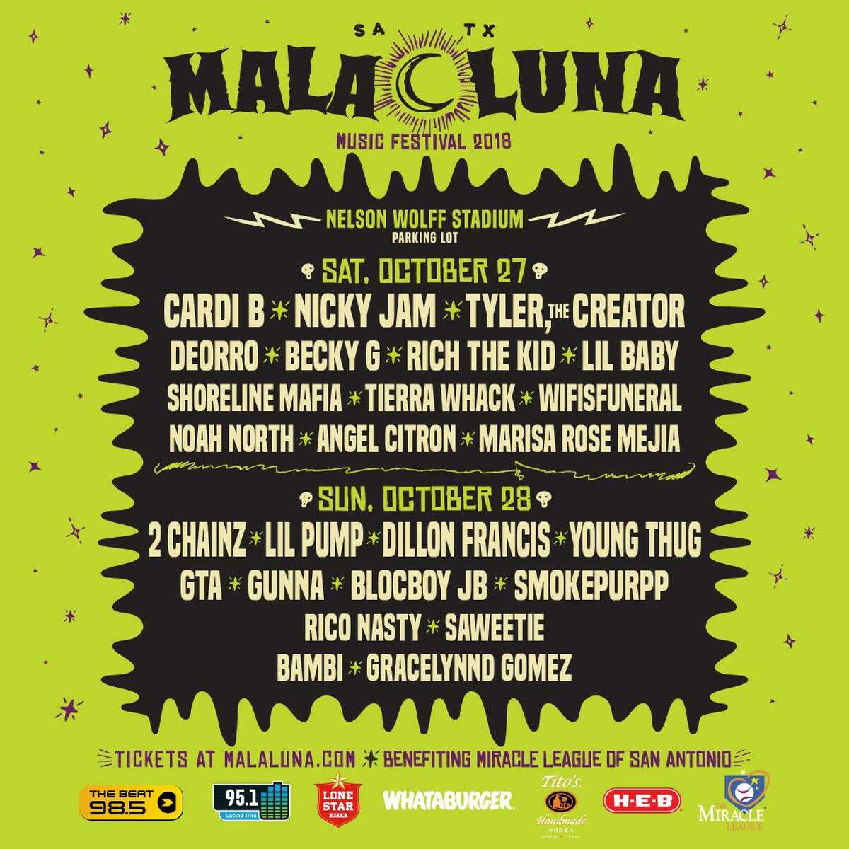 Mala Luna 2018 lineup poster