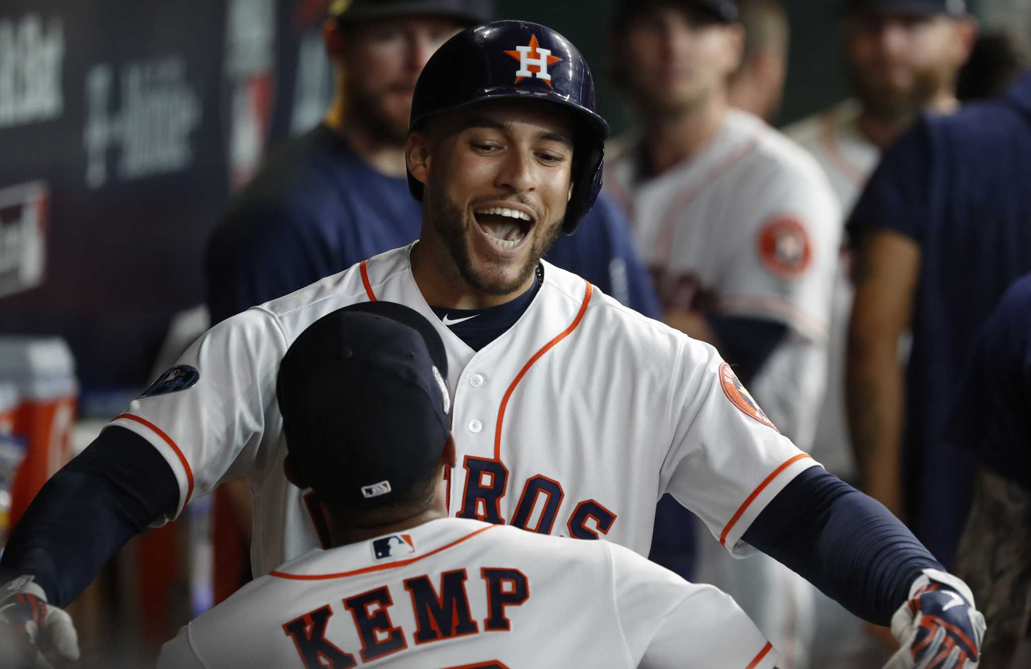 Astros erupt for 4 HRs to take ALDS opener vs. Indians