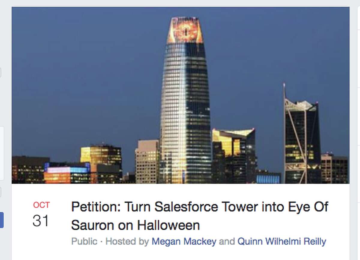 A petition to turn Salesforce Tower into the Eye of Sauron has been getting attention.