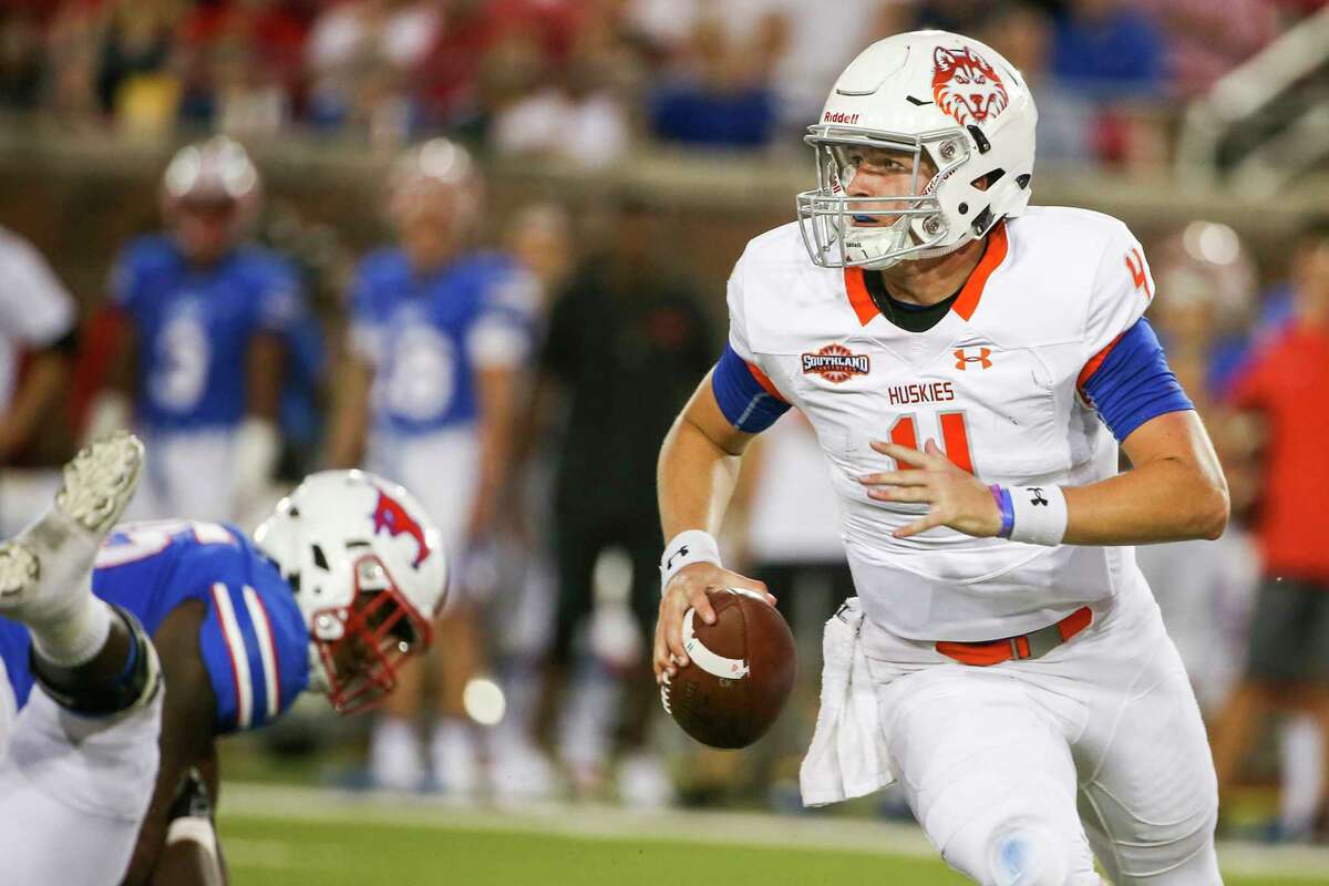 PHOTOS: Most expensive college football teams  Houston Baptist quarterback Bailey Zappe (4) looks to pass during the first half against Southern Methodist on Saturday, Sept. 29, 2018, at Ford Stadium in Dallas.  >>>Browse through the photos for a look at the most expensive college football teams ... 
