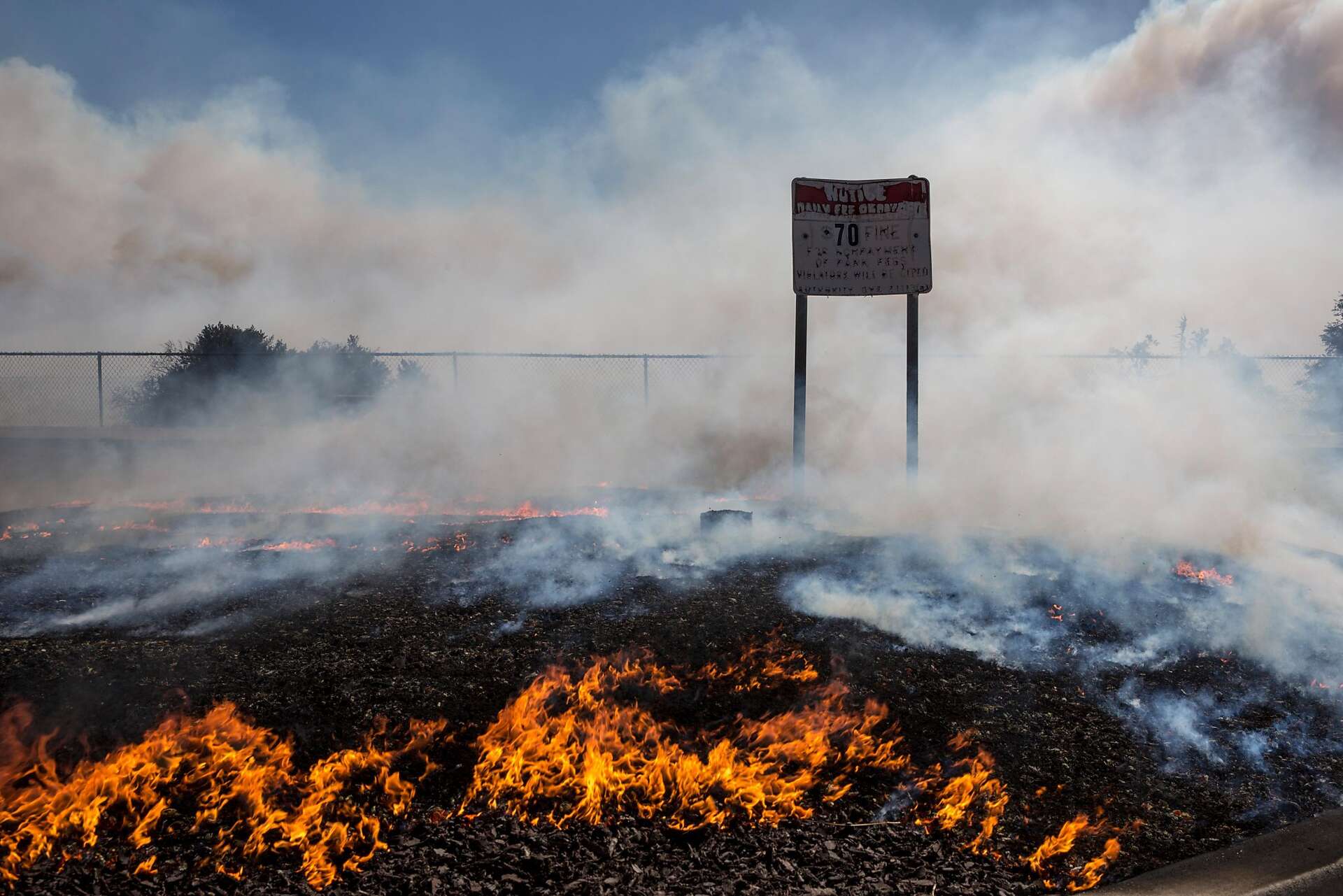 Wetlands complicate battle to extinguish smoky Solano County fire