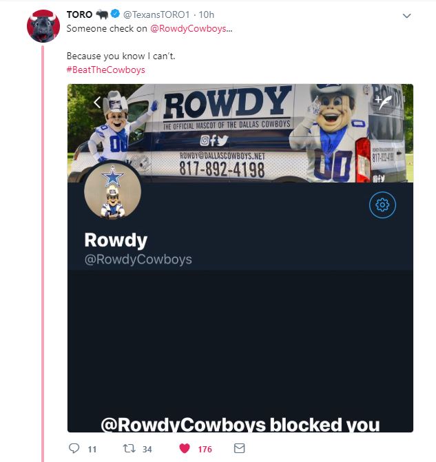 Rowdy the Cowboys Mascot Files His Taxes 