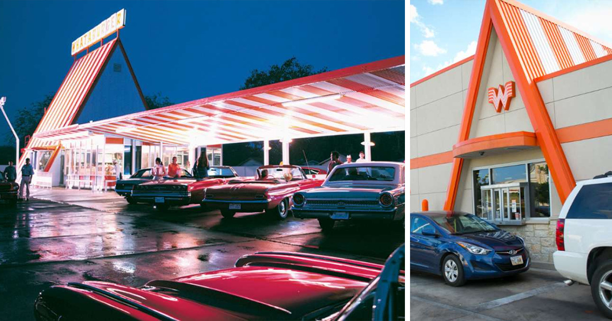 Whataburger's new 'Then & Now' feature shows the restaurant's early days