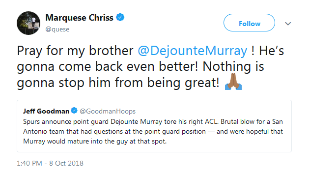 Dejounte Murray has a torn ACL - Eurohoops