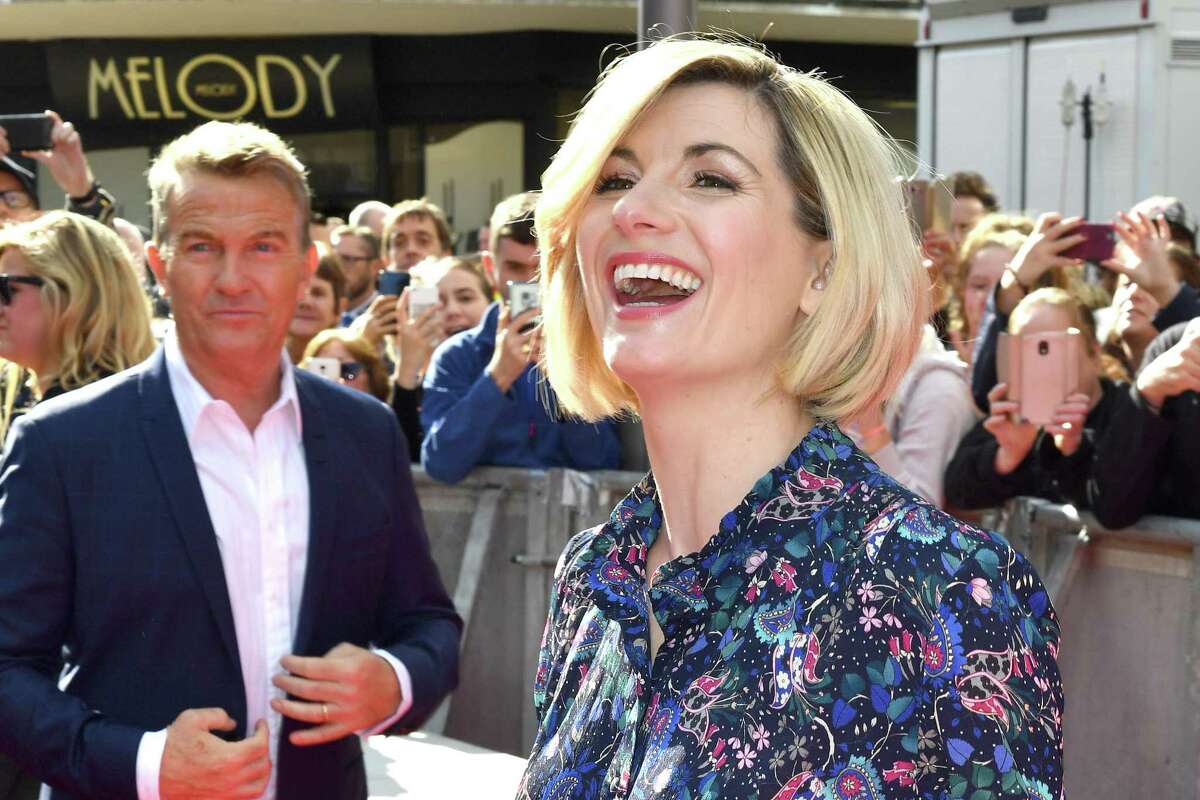 Bradley Walsh and Jodie Whitaker arrives at the “Doctor Who” premiere screening in Sheffield, England.