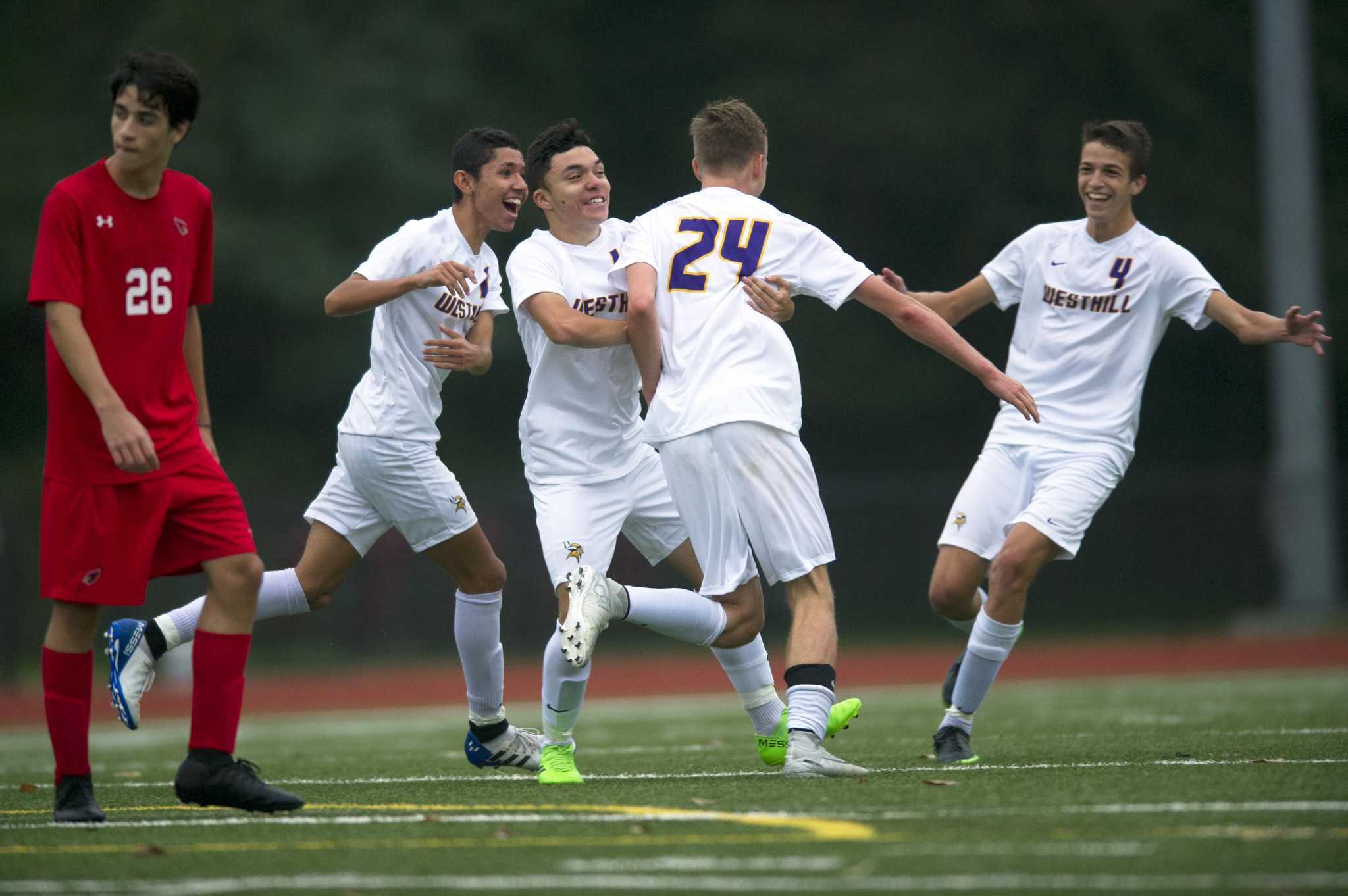 Greenwich, Westhill Boys Soccer Battle To Tie