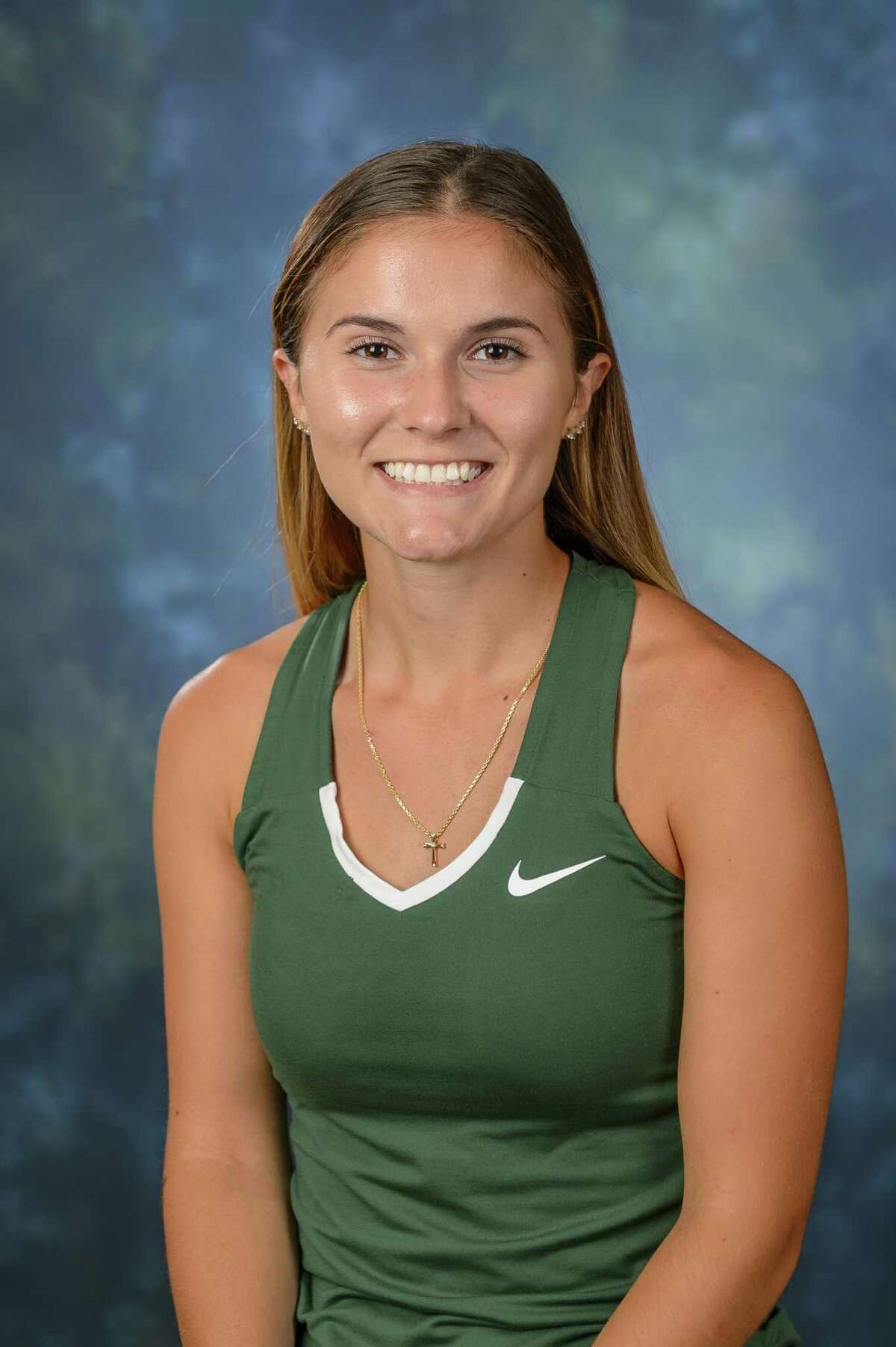 Averill Park High School graduate Jacqueline Bornt of the Hudson Valley women's tennis team. (Courtesy of Hudson Valley Community College)