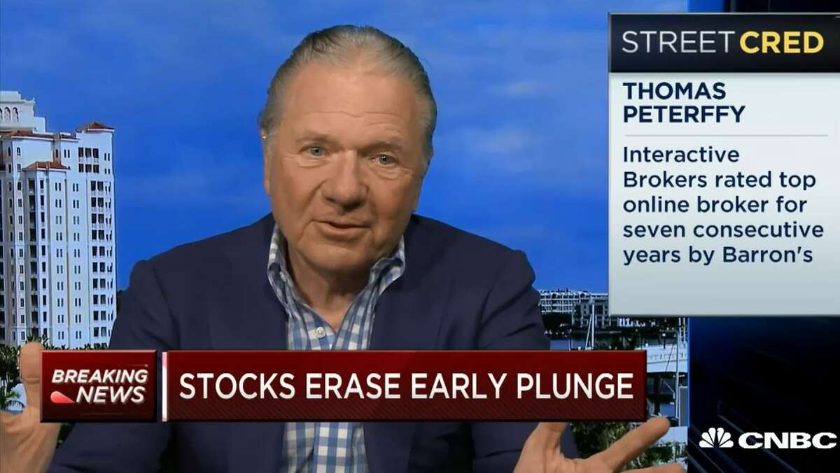 Interactive Brokers CEO Thomas Peterffy in a February 2018 appearance on CNBC. (Screenshot via CNBC)