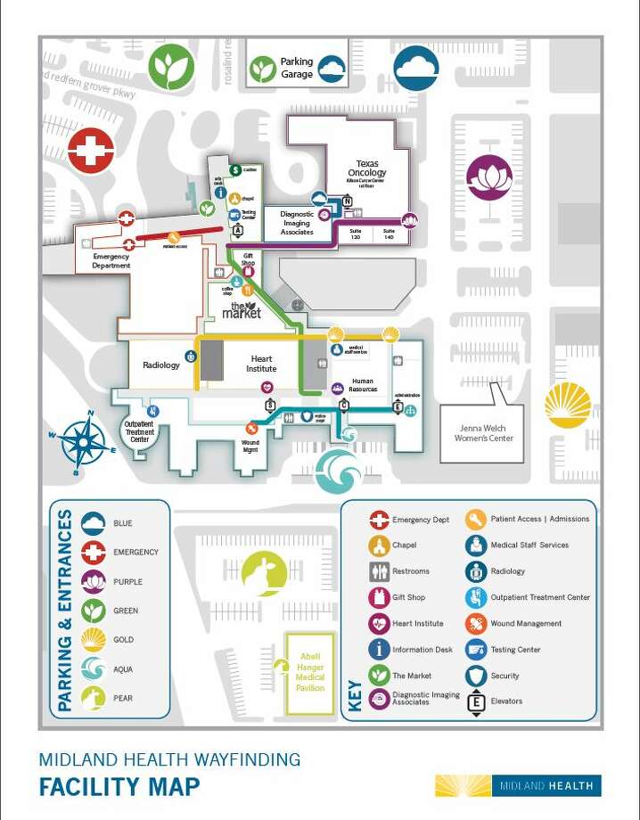 Midland Health labels entrances, parking lots for visitors - Midland ...