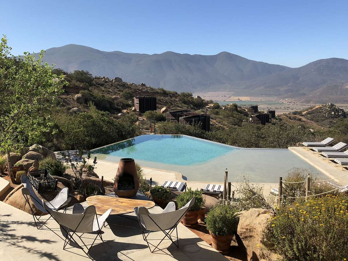 The lofts of Encuentro Guadalupe look over the Valle de Guadalupe, where you can plan your Baja wine country day.