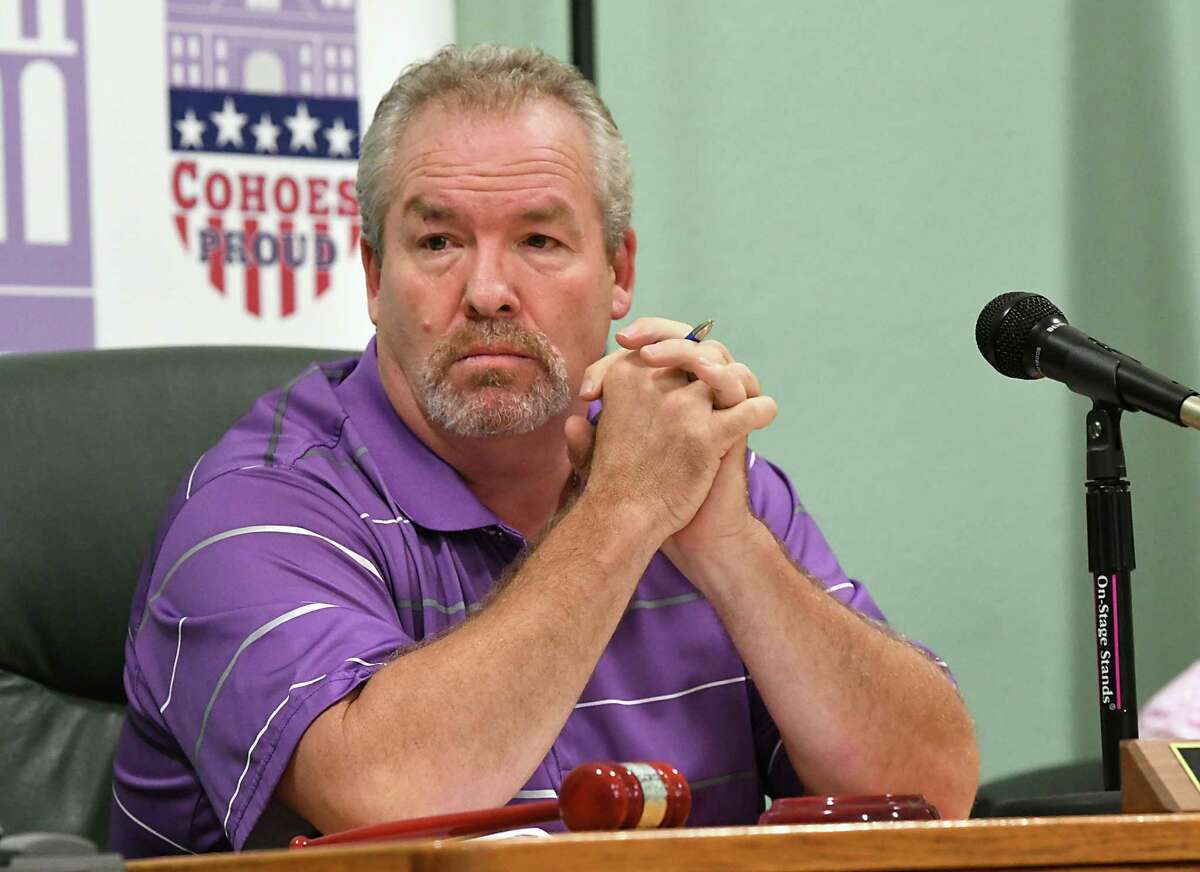 Mayor Shawn Morse leads a Cohoes Common Council meeting at Cohoes City Hall on Tuesday, Oct. 9, 2018 in Cohoes, N.Y. (Lori Van Buren/Times Union)
