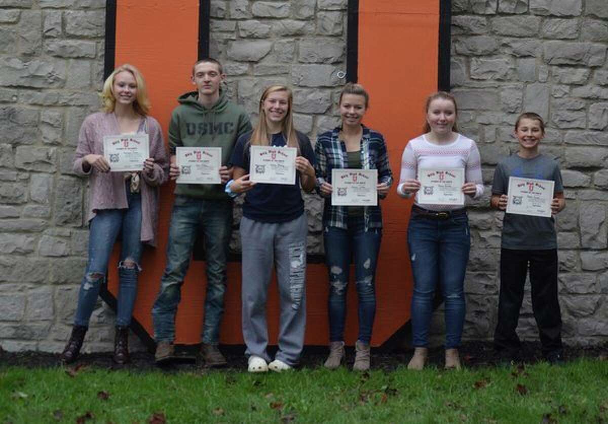 Ubly names September students of the month