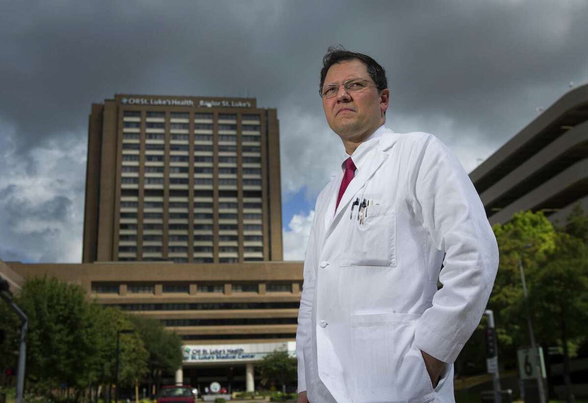Dr. Tomas Rios outside Baylor St. Luke's Medical Center in Houston. Rios says hospital personnel sought to punish him after he expressed legitimate concerns about patient care.