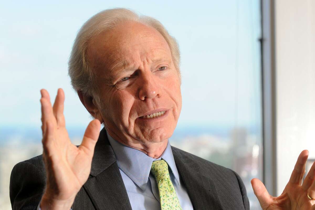 Former United State Senator Joseph Lieberman speaks during an interview in his midtown Manhattan office, in New York City, July 30th, 2013.