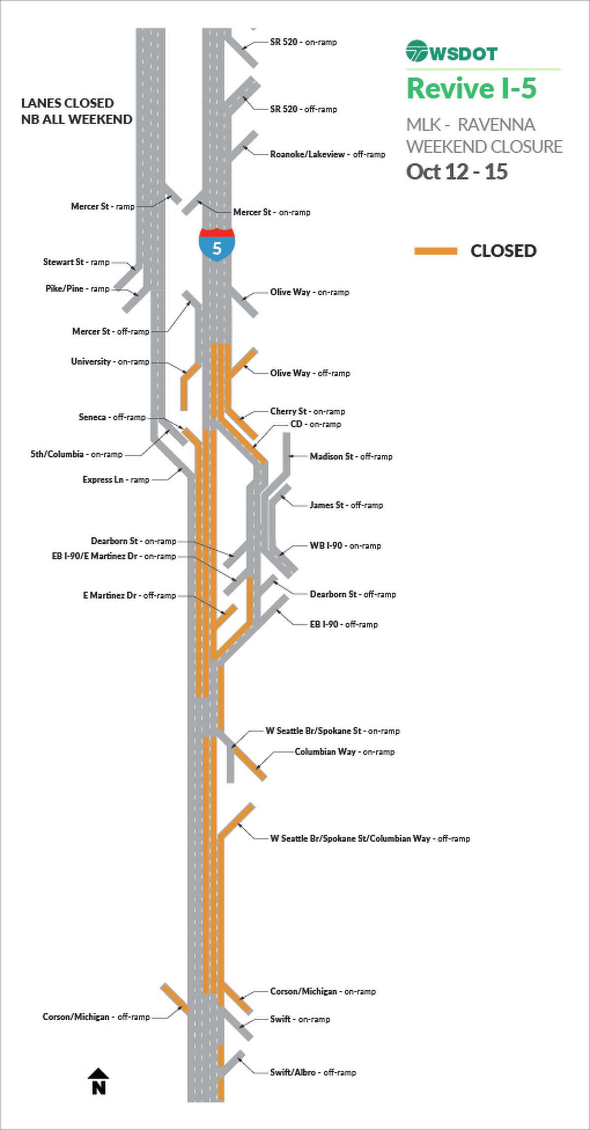 Seattle I5 Closure - t96fcb5