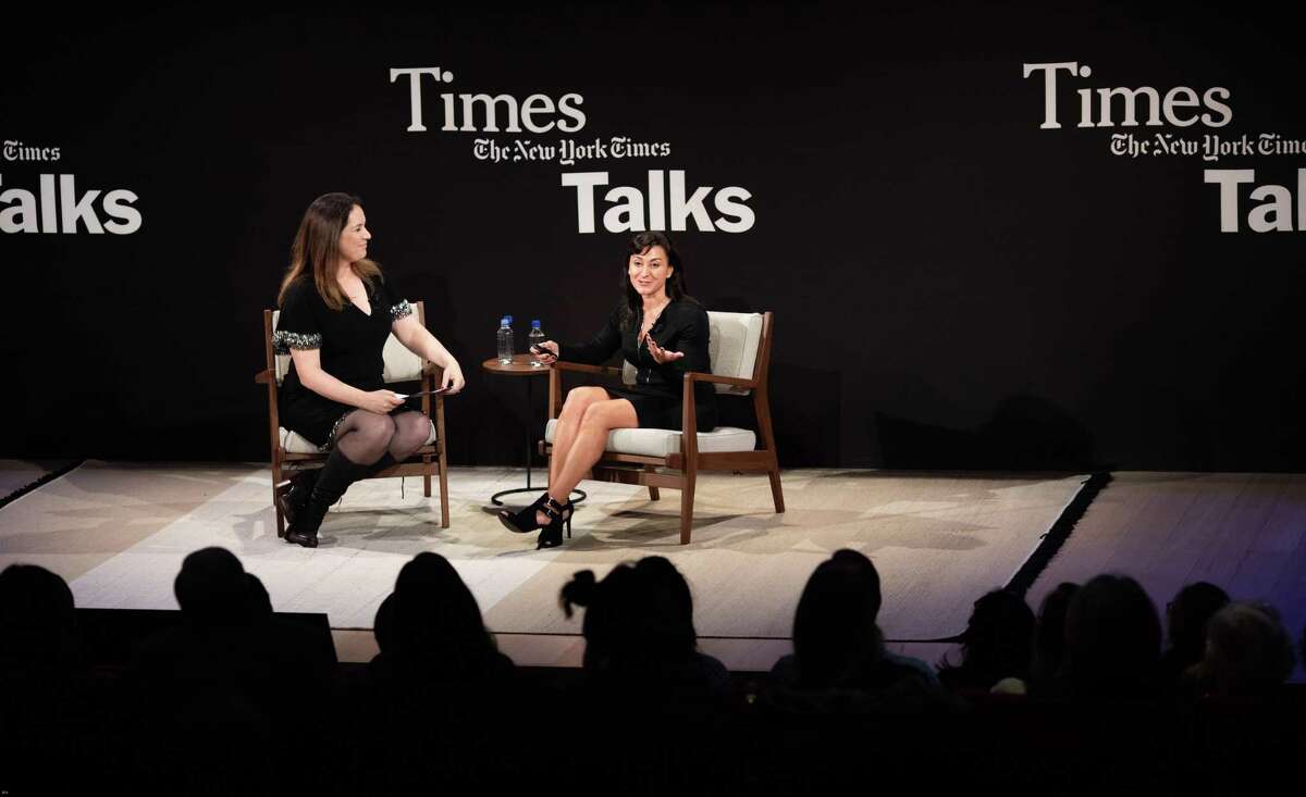 Westport native Lynsey Addario spoke with Rukmini Callimachi about photojournalism across the globe at a TimesTalks event at TheTimesCenter in New York City on Oct. 5.