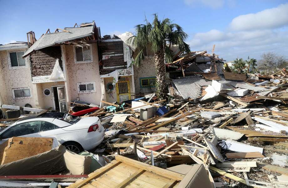 The coastal township of Mexico Beach, Fla., lays devastated on Thursday, Oct. 11, 2018, after Hurricane Michael made landfall on Wednesday in the Florida Panhandle. (Douglas R. Clifford/Tampa Bay Times via AP) Photo: Douglas R. Clifford/AP