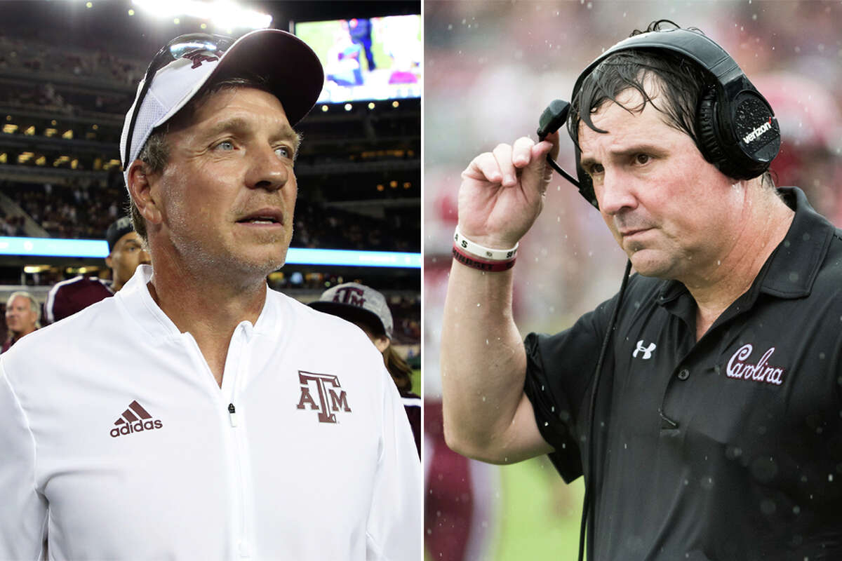 Fellow beachgoers Jimbo Fisher, Will Muschamp hook up on field again