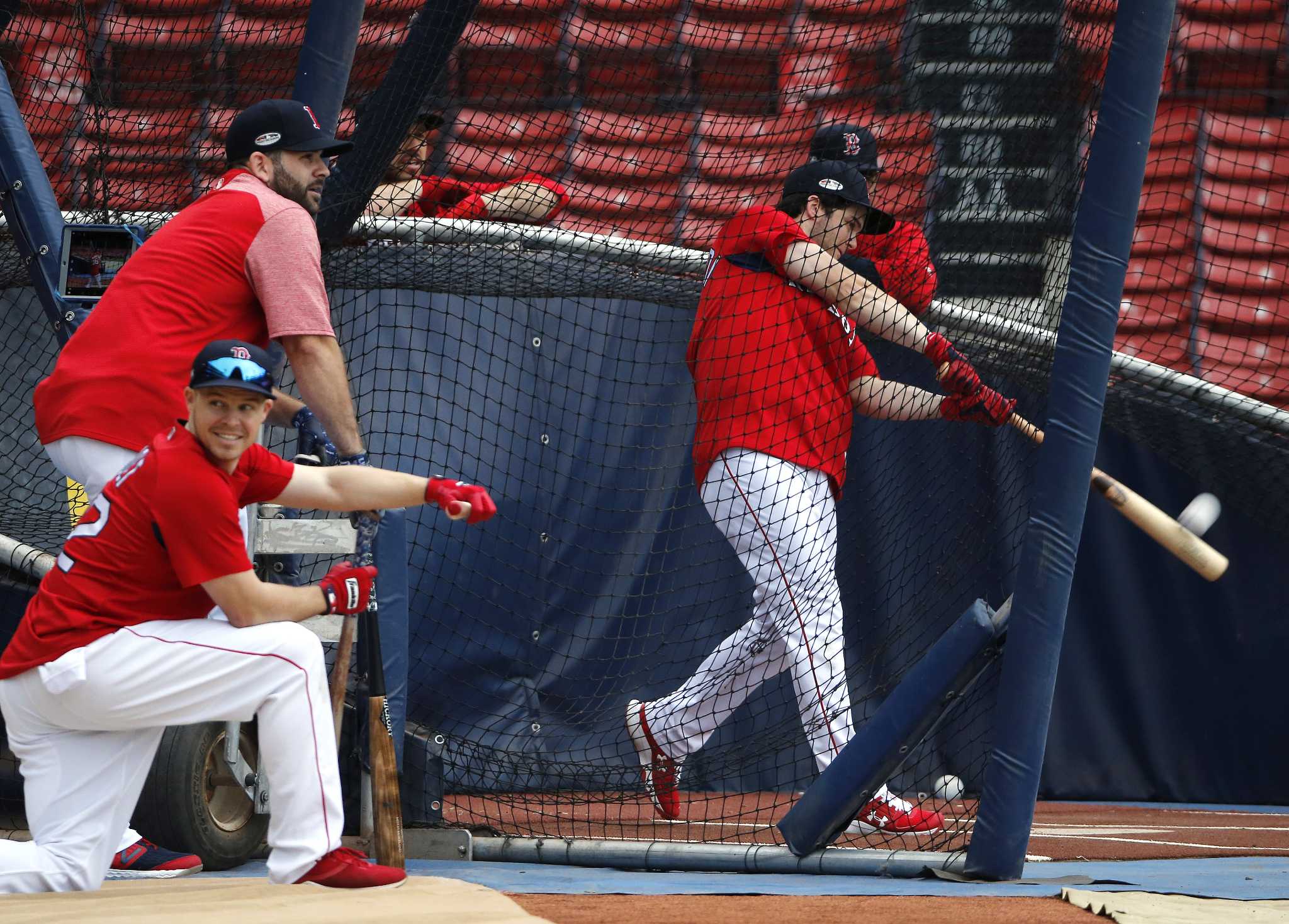 In your face and leading off, Andrew Benintendi, Red Sox