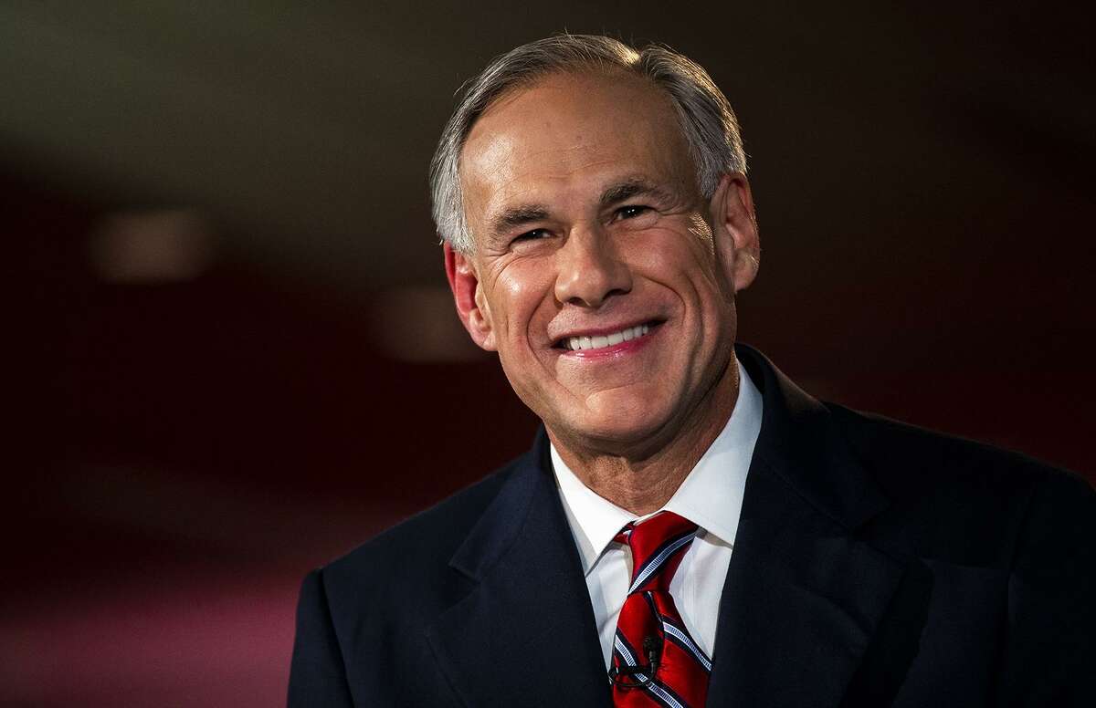 Texas Governor Greg Abbott smiles before a gubernatorial debate against his Democratic challenger Lupe Valdez at the LBJ Library in Austin, Texas, on Friday, Sept. 28, 2018. [NICK WAGNER/AMERICAN-STATESMAN]