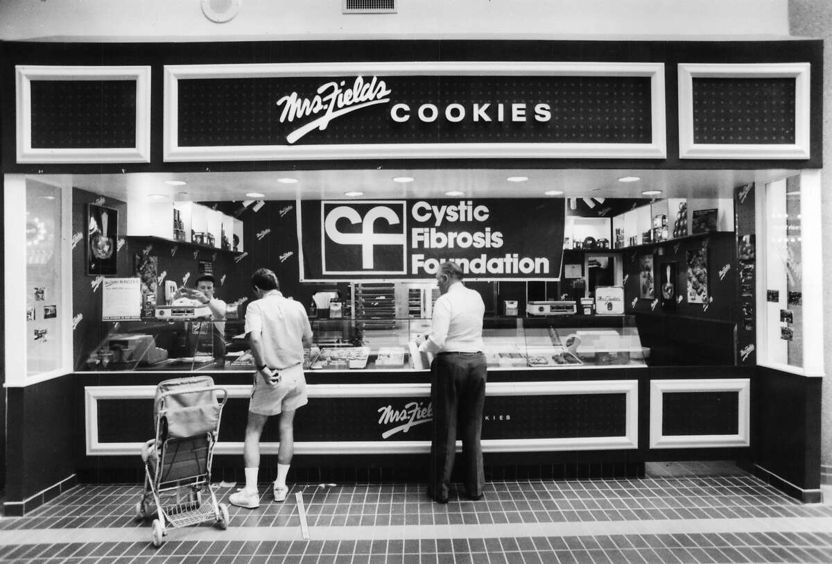 Mrs. Fields Cookies: All cookies are good, but these are especially good No trip to a mall in the 1980s was complete without a hot-out-of-the-oven Mrs. Fields cookie. The white chocolate macadamia nut melted in your mouth (file photo).