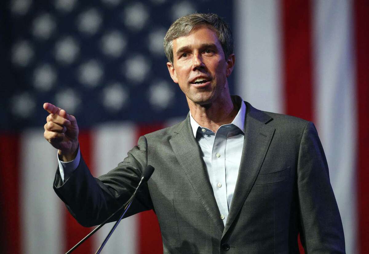 FILE - In this June 22, 2018, file photo, Beto O'Rourke speaks during the general session at the Texas Democratic Convention in Fort Worth, Texas. O'Rourke will have the first of three scheduled debates Friday, Sept. 21, 2018, in Dallas against U.S. Sen. Ted Cruz. (AP Photo/Richard W. Rodriguez, File)