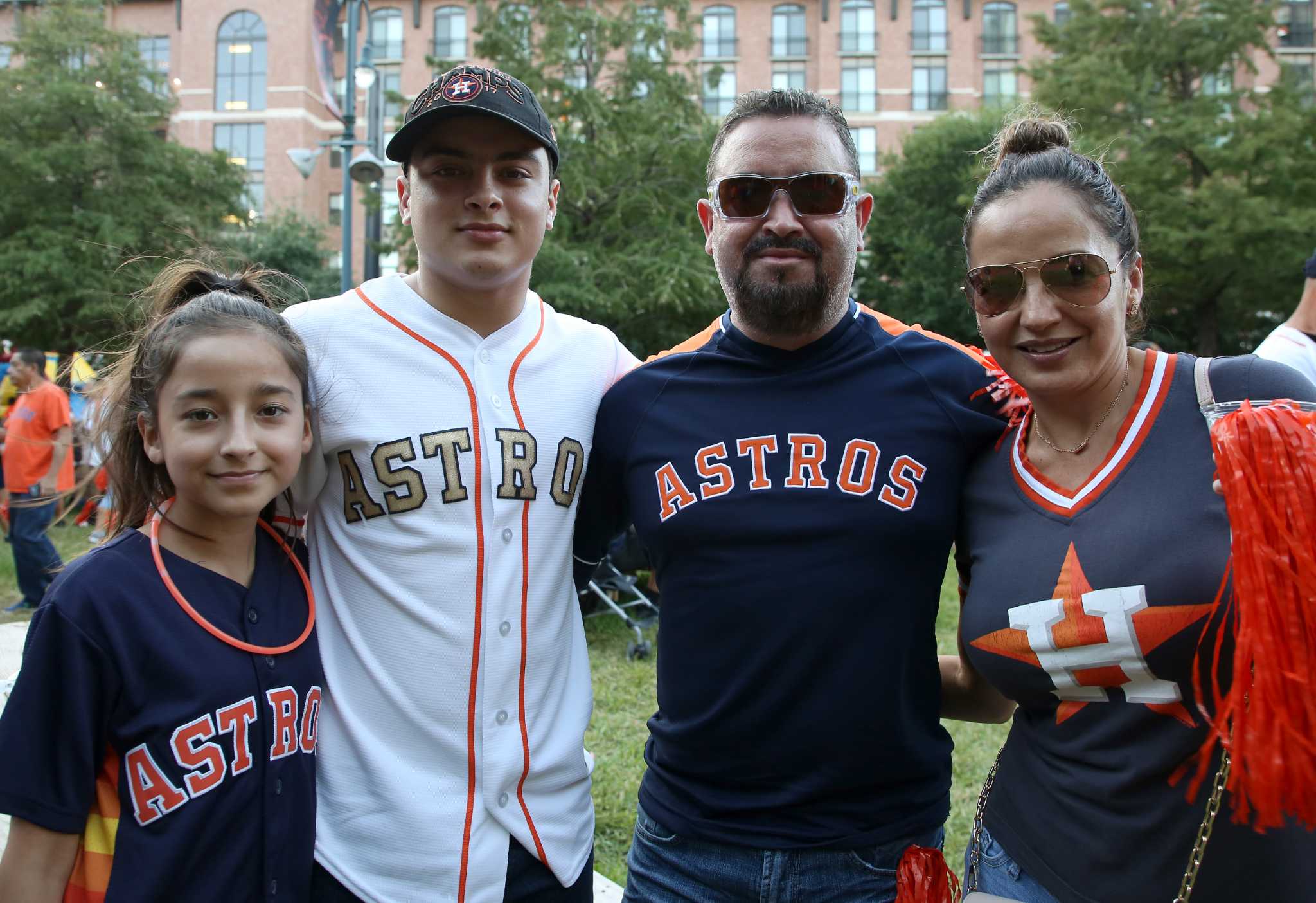 Astros' wives and girlfriends sport matching bedazzled jean jackets - ABC13  Houston