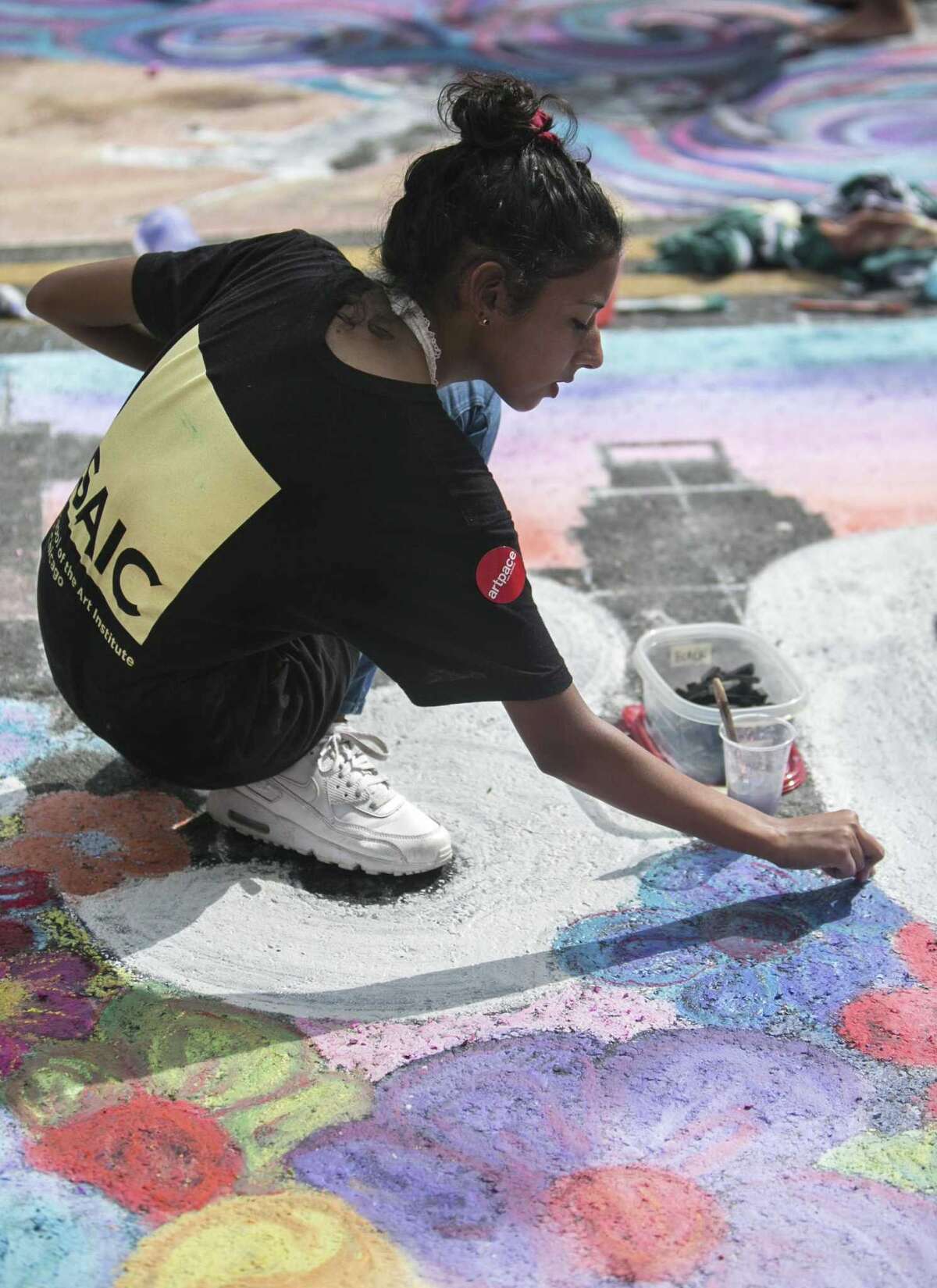 Chalk artists turn Houston Street into temporary gallery