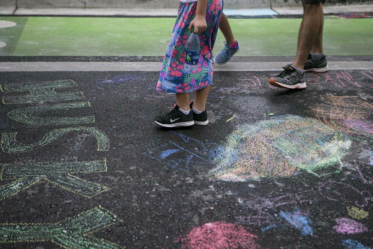 Chalk artists turn Houston Street into temporary gallery
