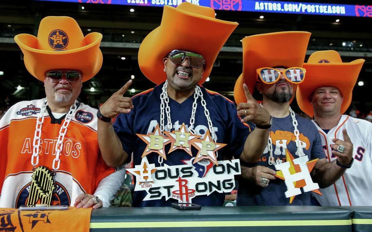 Astros Fans Party At Minute Maid Park For Game 1 Of The Alcs