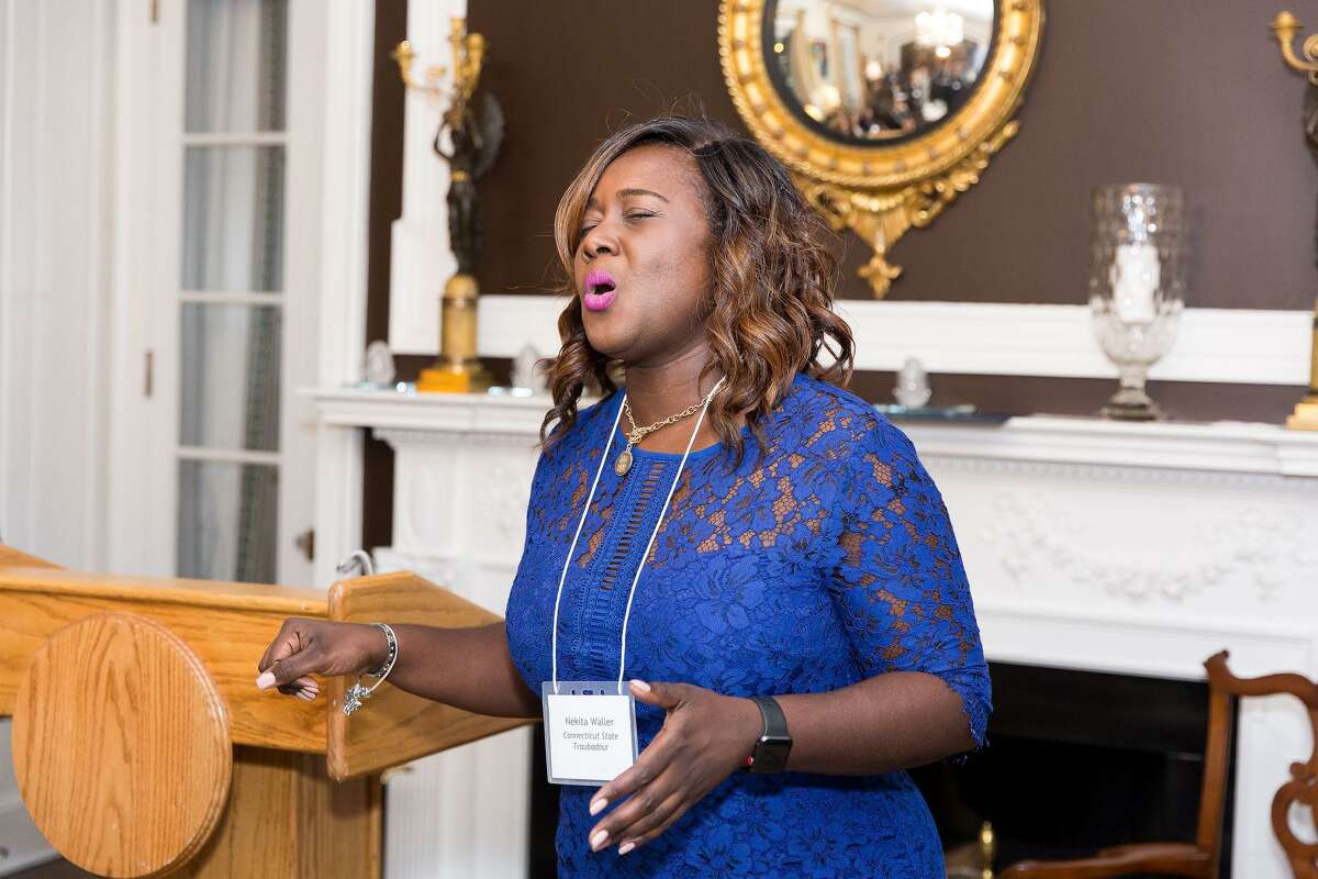 Connecticut State Troubadour Nikita Waller of Middletown, a recipient of a Governors Patron of the Arts Awards, was among individuals, companies and organizations noted for their support of the arts.