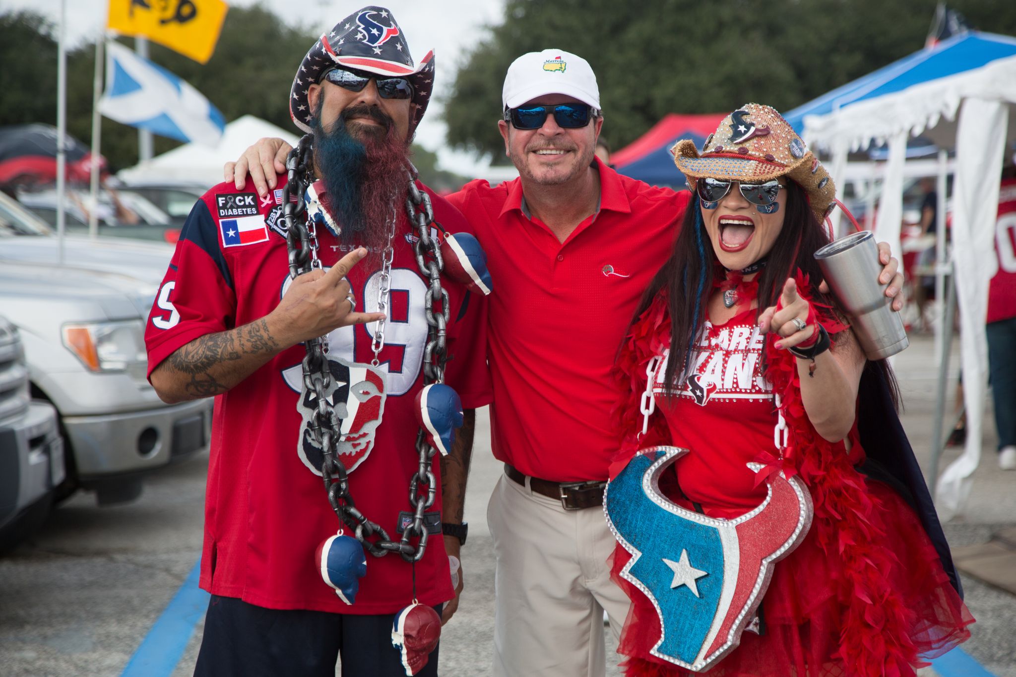 Texans fans enjoy tailgate experience before game against Bills