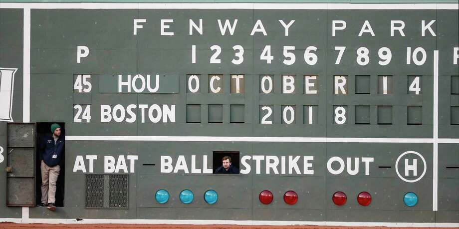 boston red sox versus houston astros score