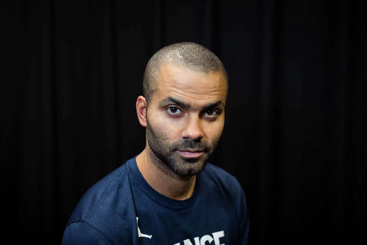 (FILES) In this file photo taken on October 5, 2018 Charlotte Hornets point guard Tony Parker of France poses for a portrait during a team exercise at a practice facility inside the Spectrum Center inCharlotte, North Carolina. - For the first time in 17 years, NBA standout Tony Parker will not don the black and white of the San Antonio Spurs when the league's season opens. After having won four championships with Gregg Popovich's team, and at the end of his contract, Parker signed a two-year deal with the Charlotte Hornets, reportedly worth $10 million. (Photo by Logan Cyrus / AFP)LOGAN CYRUS/AFP/Getty Images