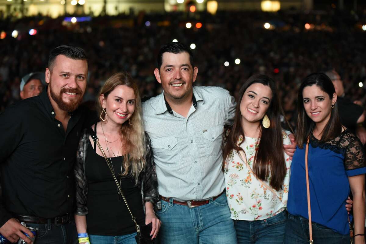 Attendees pose for a photo during the Laredo Border Fest.