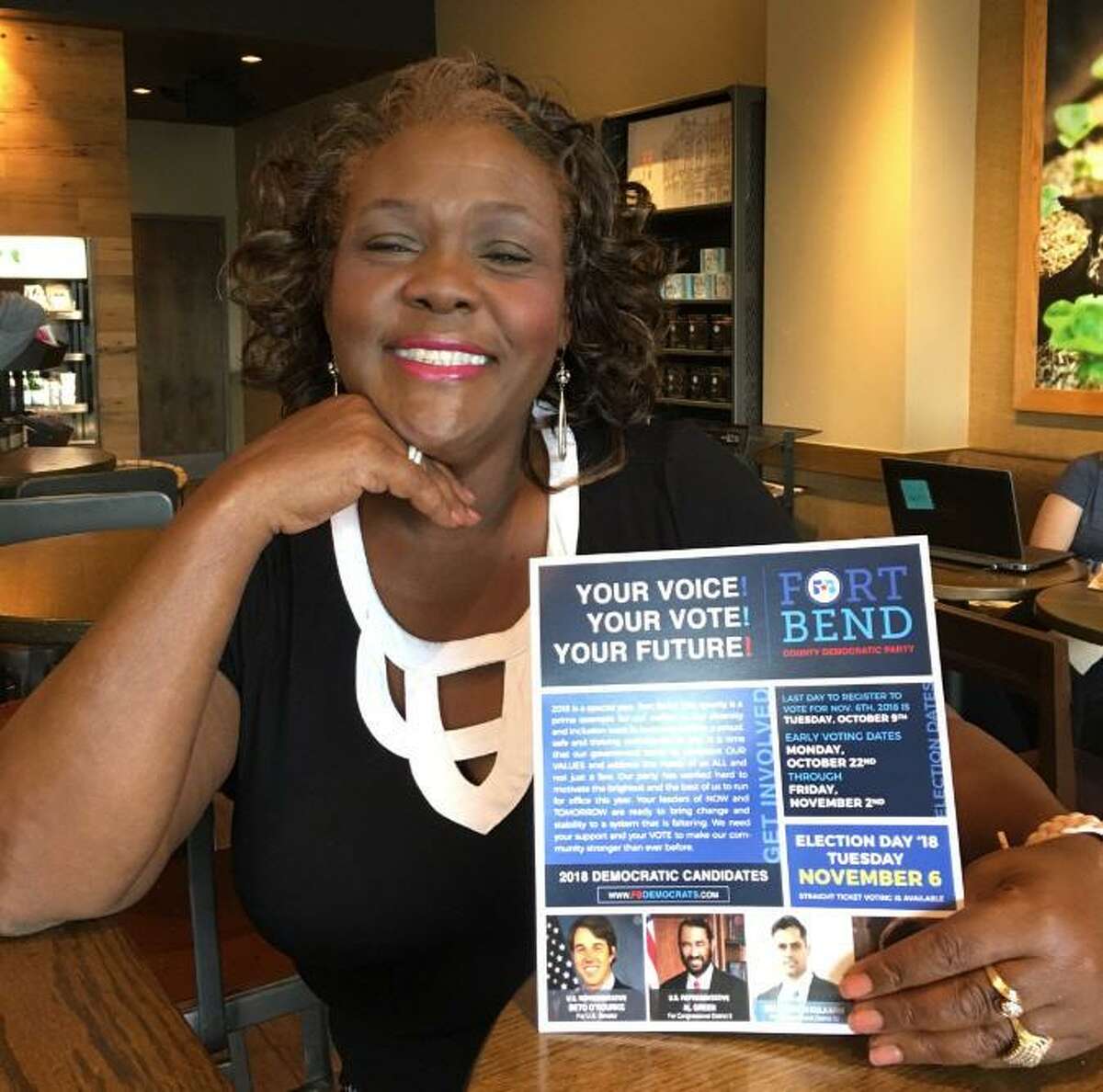 Fort Bend County Democratic Party Chairwoman Cynthia Ginyard said the November ballot offered voters more local Democratic candidates than in recent years and is the result of building a climate and culture for winning.