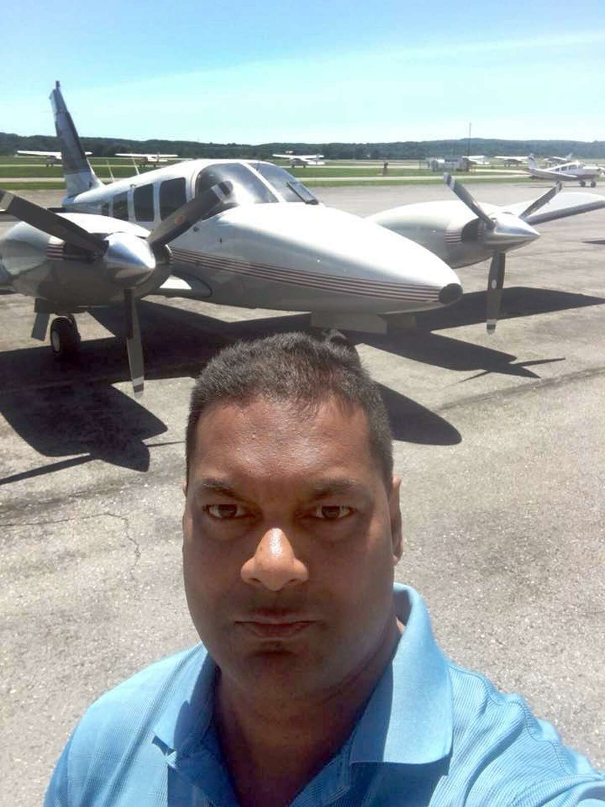 Authorities have identified 41-year-old Munidat “Raj” Persaud of Waterbury as the owner and pilot of the Piper twin turbo prop airplane that crashed about three miles southeast of Francis S. Gabreski Airport in Westhampton Beach, N.Y. on Saturday.