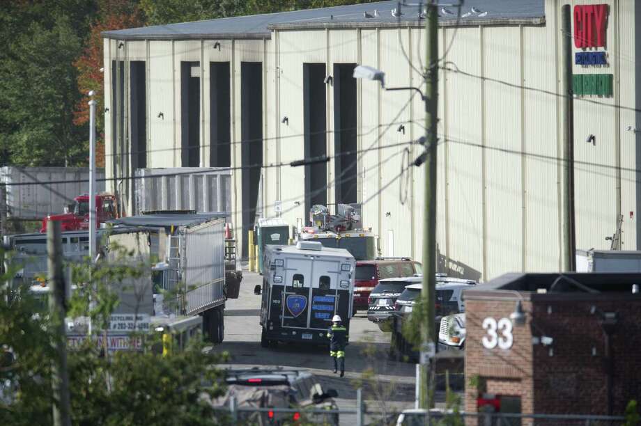 A crime scene investigation vehicle enters the City Carting & Recycling after reports of a dead baby in a dumpters. Photos on Taylor Reed Pl. in Stamford, Conn. on Tuesday, Oct. 16, 2018. Photo: Michael Cummo / Hearst Connecticut Media / Stamford Advocate