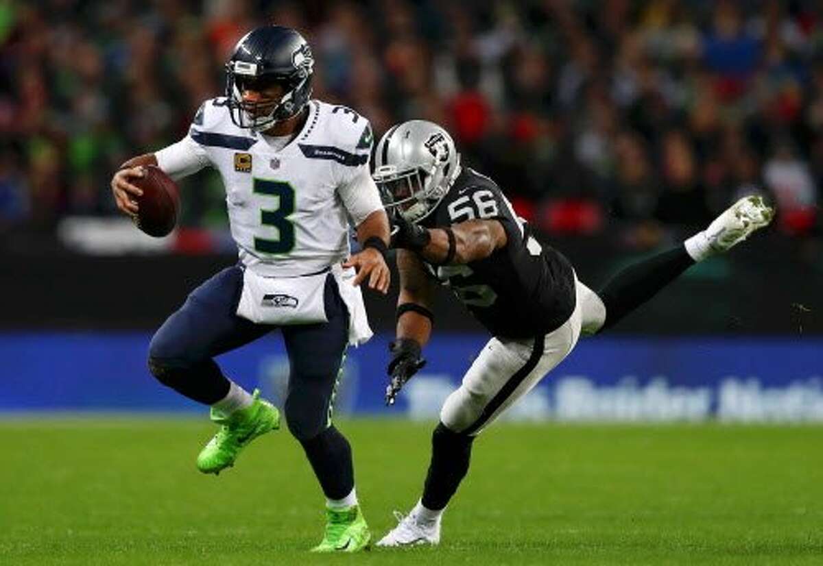 Russell Wilson’s rushing numbers have been noticeably low. Does he need to run more to keep defenses honest?  Schottenheimer: “No, I don’t think so. I think that’s going to come. I think we’re not worried about it. We don’t sit there and think ‘hey, you’ve got to rush for 50 yards.’ Our rushing game is going pretty well right now without him, but when the time is s right (and) when things break down or he has to make a play or a week comes about that we feel good about maybe doing some of that stuff, he won’t have any problem doing it.”